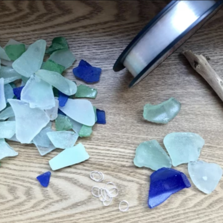 DIY Beach Glass Mobile